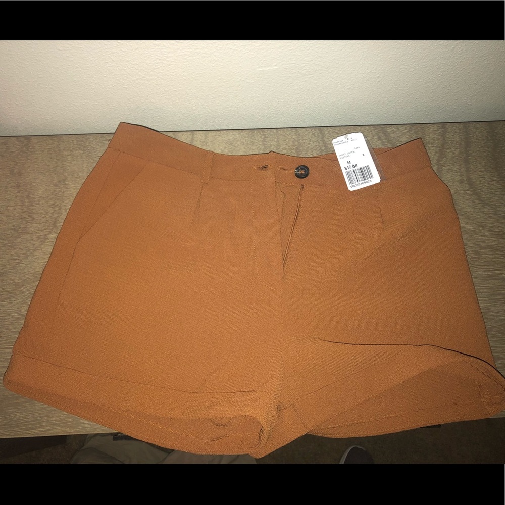 Forever 21 cognac linen shorts. True to size
